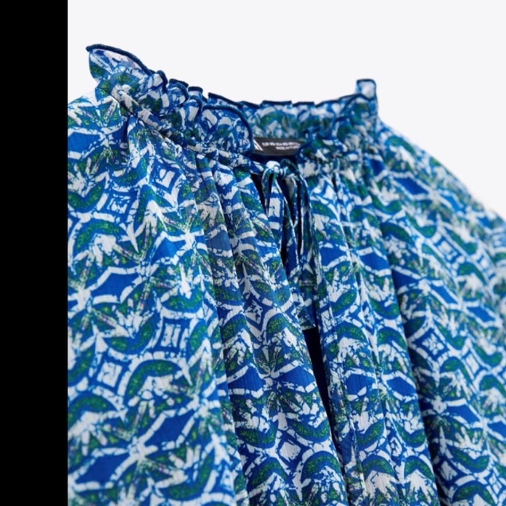 PRINTED MINI DRESS - Picture 7 of 9